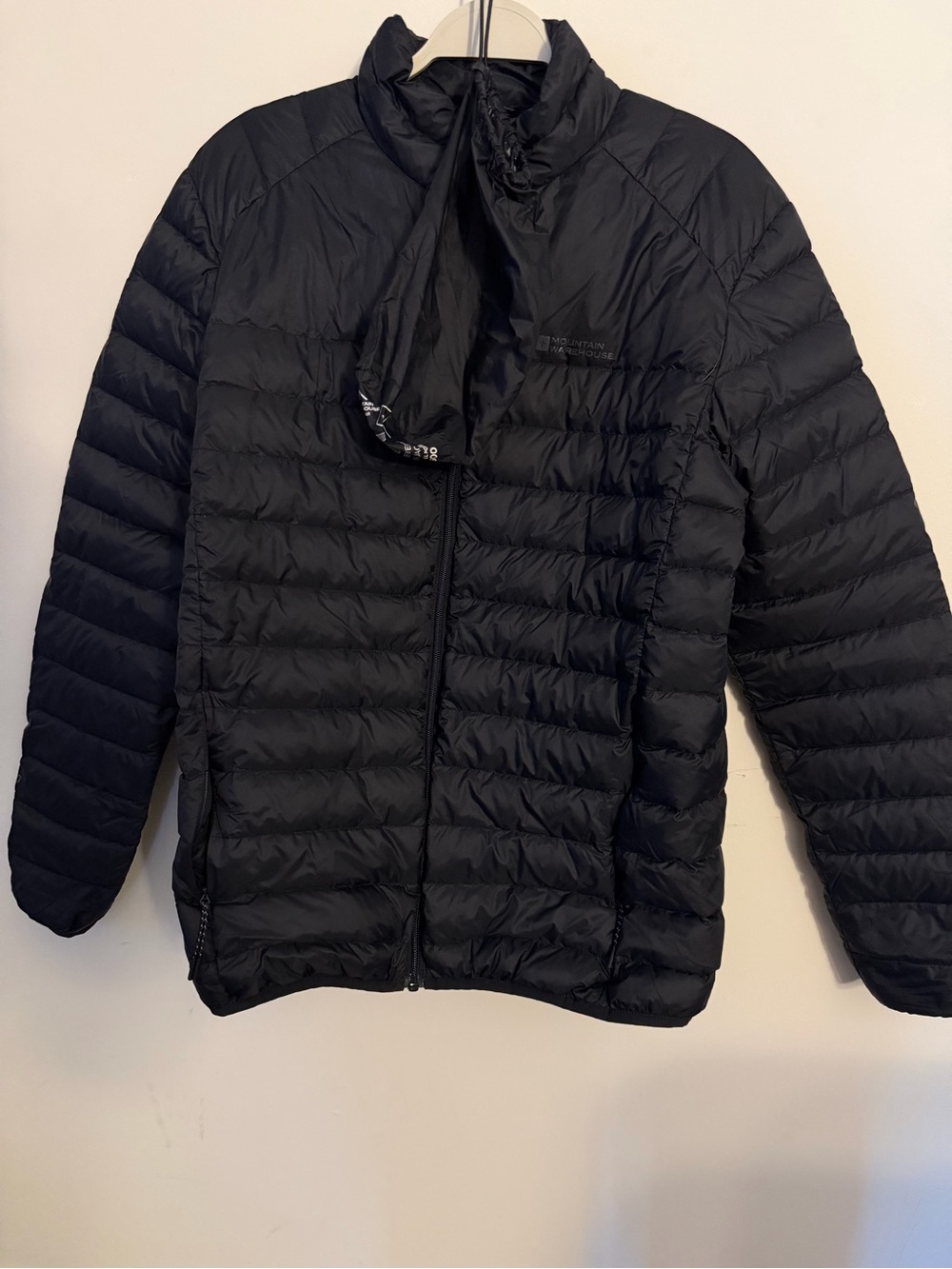 Men's Black Packable Puffer Jacket